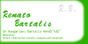 renato bartalis business card